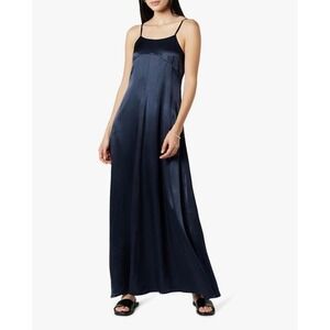 The Drop Women's XXS Sky Captain Blue Long Slip Dress Sleeveless NWT